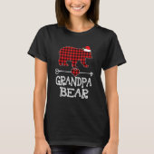 Red Pset Grandpa Beer Matching Pajama Family T-shirt (Voorkant)
