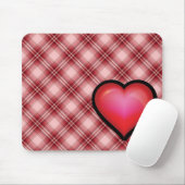 Red Pset Heart Muismat (Met muis)