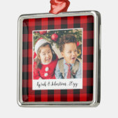 Red Pset Holiday Metalen Ornament (Links)