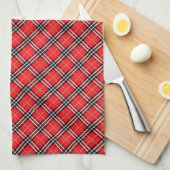 Red Pset Kitchen Towel Theedoek (Quarter Fold)