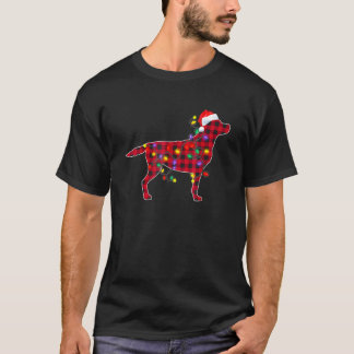Red Pset Labrador Retriever Dog kerstpyjama T-shirt