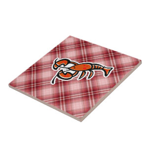 Red Pset Lobster Tegeltje