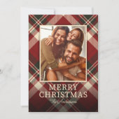 Red Pset met kerstmis Feestdagenkaart (Voorkant)