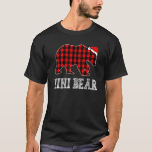Red Pset Nini Beer Kerstmis Pajama Matching Fami T-shirt
