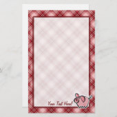 Red Pset Pig Briefpapier (Voorkant / Achterkant)