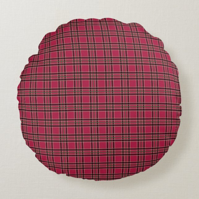 Red Pset Pillow Rond Kussen (Voorkant)