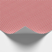 Red Pset, Red Gingham Cadeaupapier (Hoek)