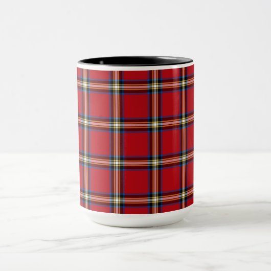 Red Pset, Royal Stewart Tartan Mok (Midden)