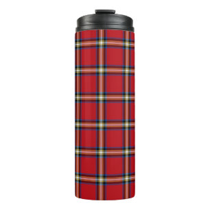 Red Pset, Royal Stewart Tartan Thermosbeker