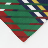 Red Pset Scottish Rustic Flannel Print Fleece Deken (Hoek)