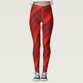 Red Pset Tartan Leggings (Voorkant)
