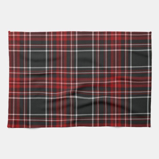 Red Pset Tartan Towel Theedoek (Horizontaal)