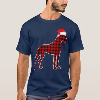 Red Pset van Great Dane Kerstpyjama T-shirt