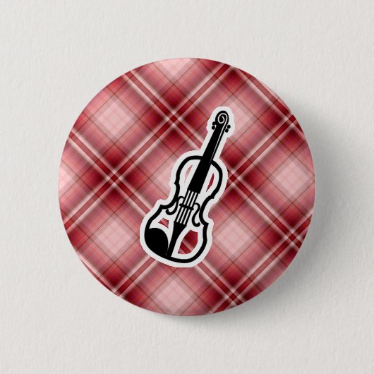 Red Pset Violin Ronde Button 5,7 Cm (Voorkant)