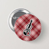 Red Pset Violin Ronde Button 5,7 Cm (Voorkant /achterkant)