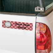 Red Pset Volleyball Bumpersticker (Op Truck)