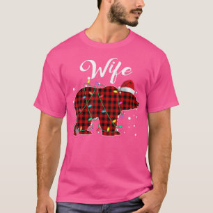 Red Pset Wife Beer Matching Buffalo Pajama T-shirt