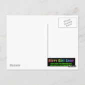 Red Psychedelic Owl Briefkaart (Achterkant)