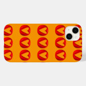 Red Puffy Heart Holes Case-Mate iPhone Case (Achterkant (horizontaal))