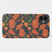 Red pumpkin seamless pattern and carrots Case-Mate iPhone case (Achterkant (horizontaal))