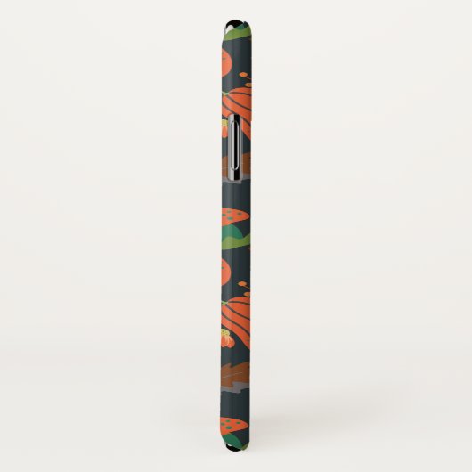 Red pumpkin seamless pattern and carrots Case-Mate iPhone case (Achterkant / rechts)