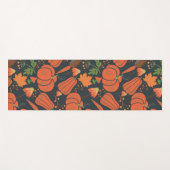 Red pumpkin seamless pattern and carrots yogamat (Voorkant (horizontaal))