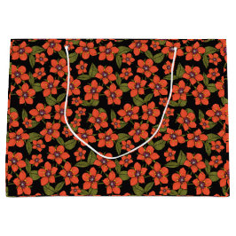 Red purple green scarlet pimpernel Gift Bag Groot Cadeauzakje