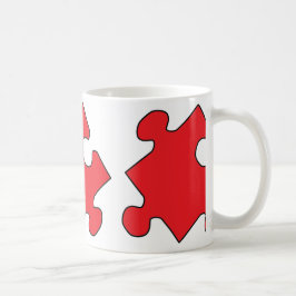 RED PUZZZLE PIECE KOFFIEMOK