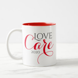 Red Quarantine Log and Care Mug