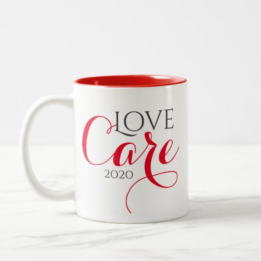 Red Quarantine Log and Care Mug (Gauche)