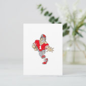 Red Quarterback Briefkaart (Staand voorkant)