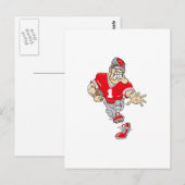 Red Quarterback Briefkaart (Voorkant / Achterkant)