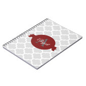 Red Quatrefoil - Aangepast Notitieboek (Linkerzijde)