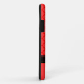 Red Quatrefoil Patroon Case-Mate iPhone Case (Achterkant/rechts)