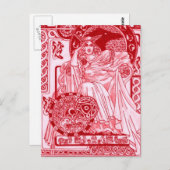 Red Queen Corbie Briefkaart (Voorkant / Achterkant)