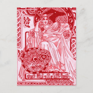 Red Queen Corbie Briefkaart