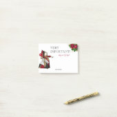 Red Queen of Hearts  Post-it® Notes (Op bureau)