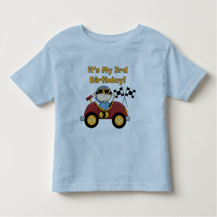 Red Race Car 3rd Birthday Tshirts en cadeaus