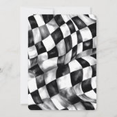 Red Race Car Deux Fast 2nd Birthday Invitation (Dos)