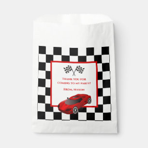 Red Race Car   Favor Bags van de verjaardagspartij Bedankzakje
