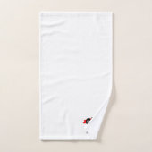 Red Racing Car Design Monogrammed (Serviette à main)