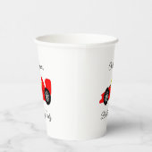 Red Racing Car Papieren Bekers (Rechts)