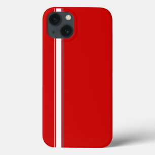 Red Racing Stripe iPhone 13 Hoesje