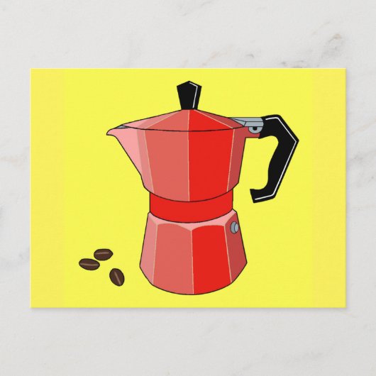 Red Rainbow Espresso Briefkaart (Voorkant)