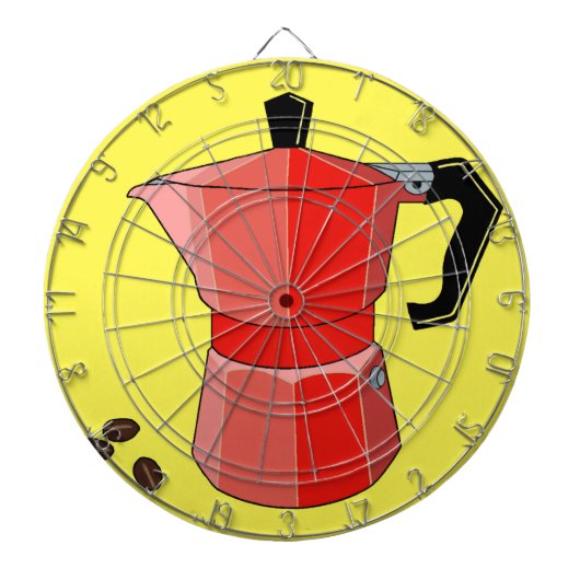 Red Rainbow Espresso Dartbord (Voorkant)