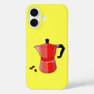 Red Rainbow Espresso Hoesje-Mate Samsung Galaxy Ho iPhone 16 Hoesje