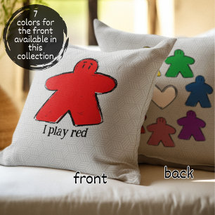 Red Rainbow Meeple bordspel Liefde Kussen