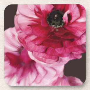 Red Ranunculus Drankjes Onderzetter