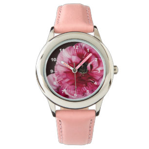 Red Ranunculus Horloge