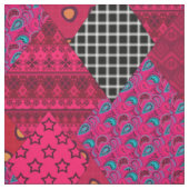 Red Raspberry Patchwork Stof (Swatch)